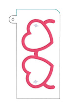 Load image into Gallery viewer, Sunglasses Applique Case ITH Embroidery Design – Eyeglass Holder (2 Versions included)