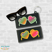Load image into Gallery viewer, Sunglasses Applique Case ITH Embroidery Design – Eyeglass Holder (2 Versions included)