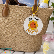 Load image into Gallery viewer, Be The Sunshine applique bag tag/ornament/bookmark machine embroidery design DIGITAL DOWNLOAD