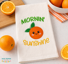Load image into Gallery viewer, Mornin' Sunshine applique machine embroidery design (4 sizes included) DIGITAL DOWNLOAD
