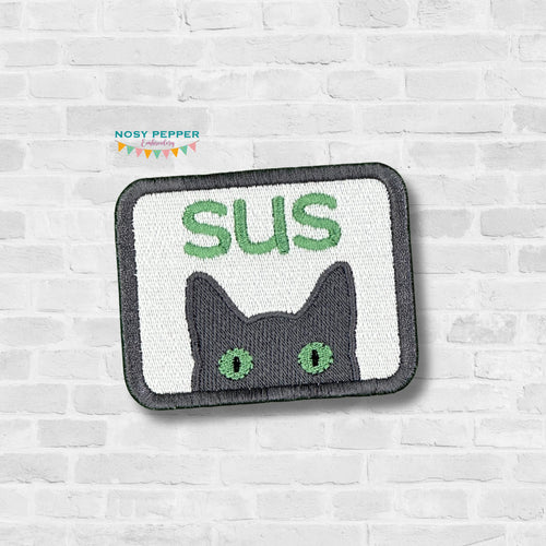 Sis patch (2 sizes included) machine embroidery design DIGITAL DOWNLOAD