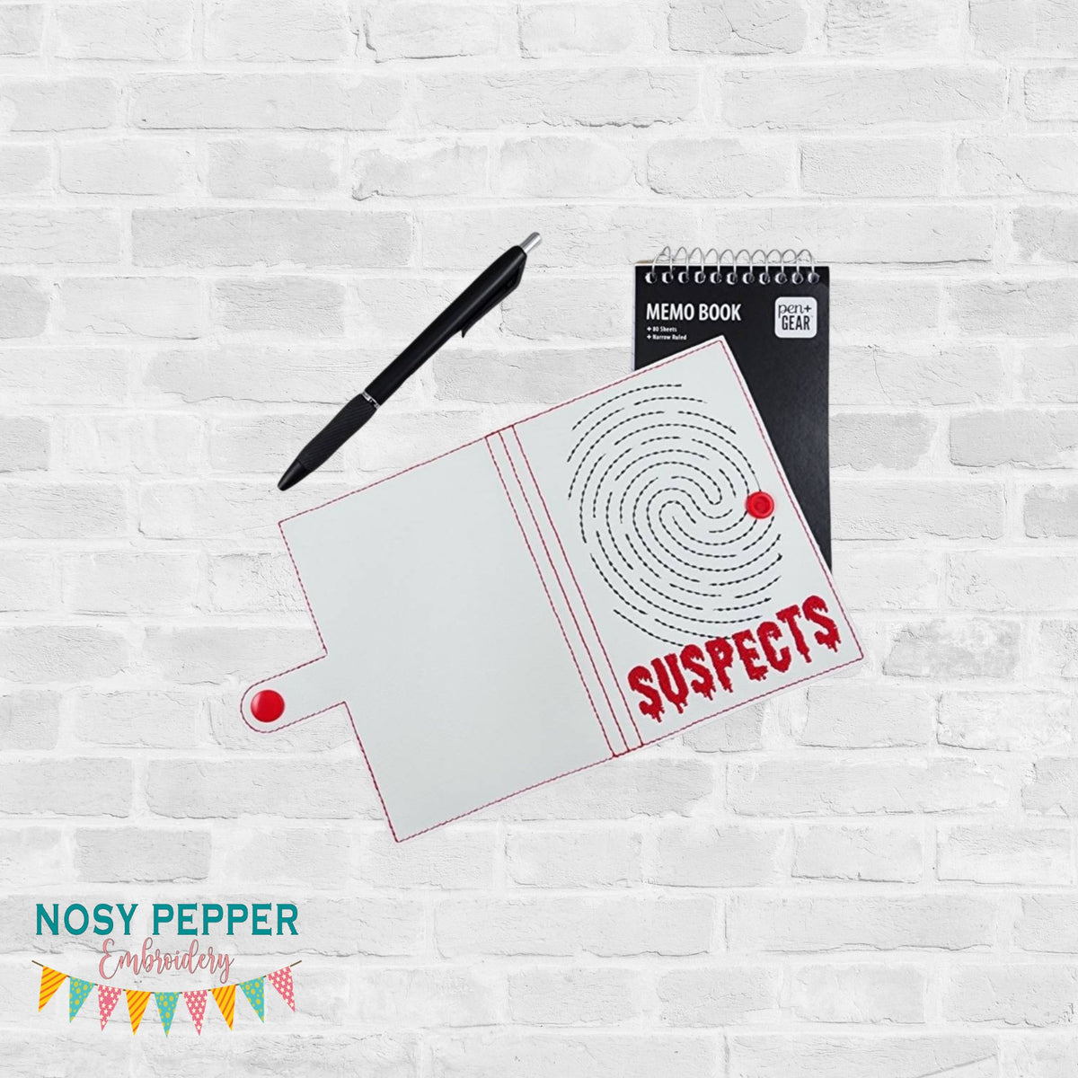 Suspects top load notebook cover machine embroidery design DIGITAL DOW ...
