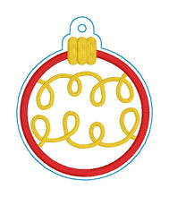 Load image into Gallery viewer, Whimsy appliqué ornament set (set of 3 designs) machine embroidery design DIGITAL DOWNLOAD