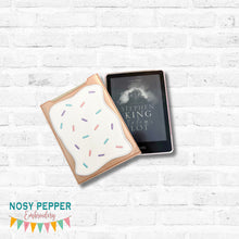 Load image into Gallery viewer, Toaster Treat reader sleeve (3 sizes included) machine embroidery design DIGITAL DOWNLOAD