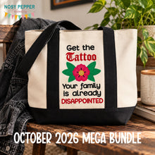Load image into Gallery viewer, Get The Tattoo machine embroidery design (4 sizes included) DIGITAL DOWNLOAD
