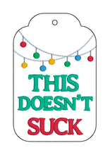Load image into Gallery viewer, Xmas Gift Card Set of 3 designs machine embroidery design DIGITAL DOWNLOAD
