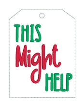 Load image into Gallery viewer, Holiday wine tags (set of 4 designs) machine embroidery design DIGITAL DOWNLOAD