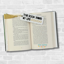 Load image into Gallery viewer, This Book Ruined 5x7 bookmark/bag tag/ornamentmachine embroidery design DIGITAL DOWNLOAD