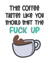 Load image into Gallery viewer, This Coffee machine embroidery design (4 sizes included) DIGITAL DOWNLOAD