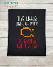 Load image into Gallery viewer, This Little Light machine embroidery design (4 sizes included) DIGITAL DOWNLOAD