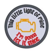 Load image into Gallery viewer, This Little Light patch machine embroidery design DIGITAL DOWNLOAD