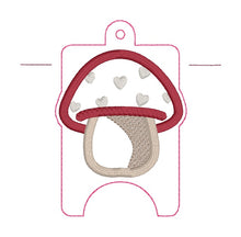 Load image into Gallery viewer, Toadstool Appliqué Sanitizer Case (2 sizes available) machine embroidery design DIGITAL DOWNLOAD