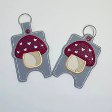 Load image into Gallery viewer, Toadstool Appliqué Sanitizer Case (2 sizes available) machine embroidery design DIGITAL DOWNLOAD
