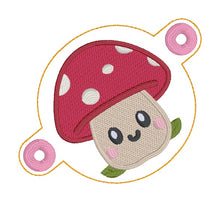 Load image into Gallery viewer, Toadstool Bun cover machine embroidery design DIGITAL DOWNLOAD