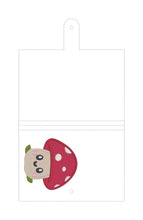 Load image into Gallery viewer, Toadstool top load notebook cover machine embroidery design DIGITAL DOWNLOAD