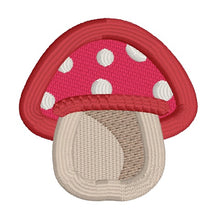 Load image into Gallery viewer, Paw and Toadstool mini patch set (2 sizes included) Fall 25 Skill Builder Bundle machine embroidery design DIGITAL DOWNLOAD