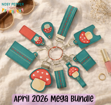 Load image into Gallery viewer, Toadstool Grab &amp; Go Collection – Machine Embroidery Designs (7 Designs Included) Digital Download