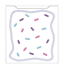 Load image into Gallery viewer, Toaster Treat reader sleeve (3 sizes included) machine embroidery design DIGITAL DOWNLOAD