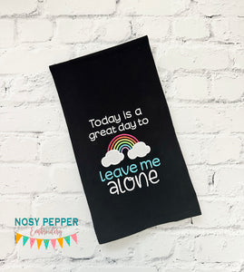 Today Is A Great Day machine embroidery design (4 sizes included) DIGITAL DOWNLOAD