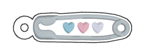 Safety Pin Donation bundle (set of 5 designs) machine embroidery design DIGITAL DOWNLOAD
