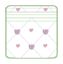 Load image into Gallery viewer, Tulip Quilted ITH Bag (5 sizes available)—FEB 26 MB—machine embroidery design DIGITAL DOWNLOAD