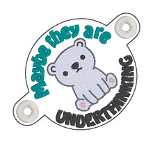 Load image into Gallery viewer, Underthinking Bun cover machine embroidery design DIGITAL DOWNLOAD