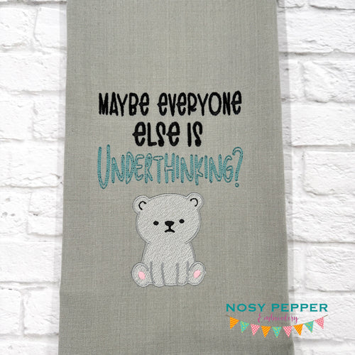 Underachieving machine embroidery design (4 sizes included) DIGITAL DOWNLOAD