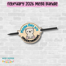 Load image into Gallery viewer, Underthinking Bun cover machine embroidery design DIGITAL DOWNLOAD