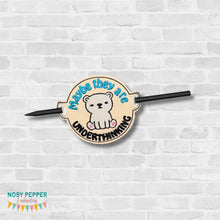 Load image into Gallery viewer, Underthinking Bun cover machine embroidery design DIGITAL DOWNLOAD