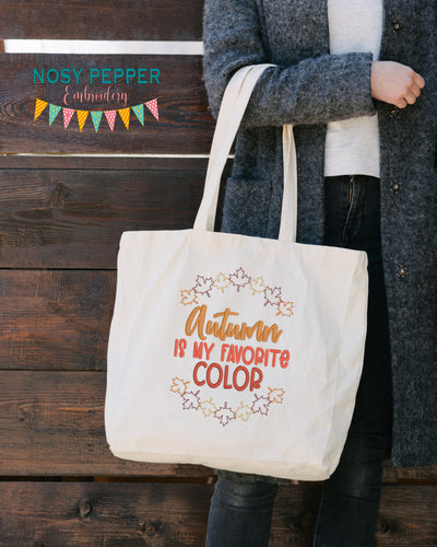 Autumn Is My Favorite machine embroidery design Oct '24 Mystery Bundle (5 sizes and US & UK versions included)  DIGITAL DOWNLOAD