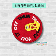 Load image into Gallery viewer, F Arrow patch machine embroidery design DIGITAL DOWNLOAD