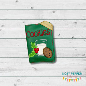 Cookies applique Notebook Cover (2 sizes available) machine embroidery design DIGITAL DOWNLOAD