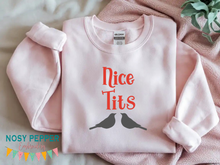 Load image into Gallery viewer, Nice Tits machine embroidery design 5 sizes included DIGITAL DOWNLOAD