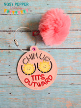 Load image into Gallery viewer, Chin Up bag tag machine embroidery design FEB 24 Mature Mystery Bundle DIGITAL DOWNLOAD