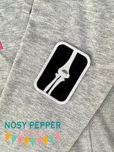 Load image into Gallery viewer, Elbow X-Ray patch machine embroidery design (2 sizes included) DIGITAL DOWNLOAD