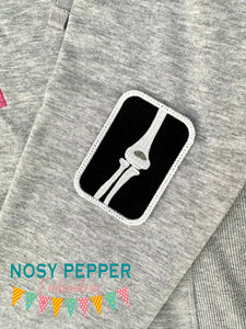 Elbow X-Ray patch machine embroidery design (2 sizes included) DIGITAL DOWNLOAD