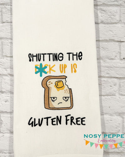 Gluten Free machine embroidery design FEB 24 Mature Mystery Bundle (5 sizes included) DIGITAL DOWNLOAD