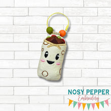 Load image into Gallery viewer, Burrito mini stuffie machine embroidery design DIGITAL DOWNLOAD