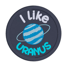 Load image into Gallery viewer, Uranus patch (2 sizes included) machine embroidery design DIGITAL DOWNLOAD