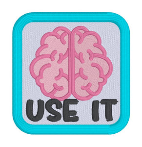 Use It patch (2 sizes included) machine embroidery design DIGITAL DOWNLOAD