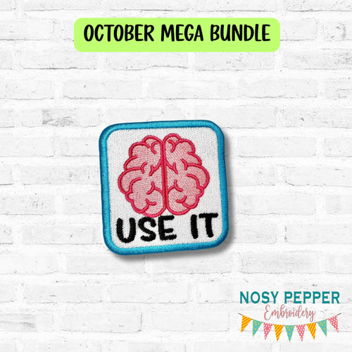 Use It patch (2 sizes included) machine embroidery design DIGITAL DOWNLOAD
