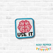 Load image into Gallery viewer, Use It patch (2 sizes included) machine embroidery design DIGITAL DOWNLOAD