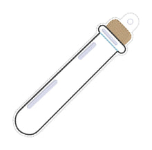 Load image into Gallery viewer, Vial Shaker bag tag/bookmark machine embroidery design DIGITAL DOWNLOAD