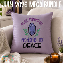 Load image into Gallery viewer, Protecting My Peace machine embroidery design (4 sizes included) DIGITAL DOWNLOAD