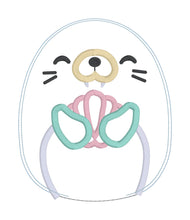 Load image into Gallery viewer, Walrus stuffie (5 sizes included) machine embroidery design DIGITAL DOWNLOAD