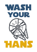 Load image into Gallery viewer, Wash Your Hans machine embroidery design (4 sizes included) DIGITAL DOWNLOAD