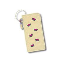 Load image into Gallery viewer, Watermelon Quilted Glasses case  (2 versions included) machine embroidery design DIGITAL DOWNLOAD