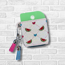 Load image into Gallery viewer, Watermelon Quilted Square Sanitizer Case machine embroidery design DIGITAL DOWNLOAD