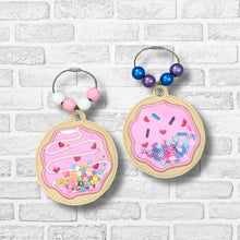 Load image into Gallery viewer, Cookie applique shaker ornament/bookmark/bag tag machine embroidery design Fall 25 Skill Builder Bundle (2 designs included DIGITAL DOWNLOAD