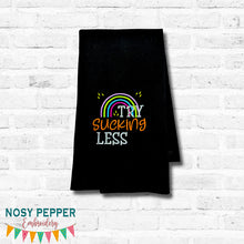 Load image into Gallery viewer, Try Sucking Less machine embroidery design Fall 25 Skill Builder Bundle (5 sizes included) DIGITAL DOWNLOAD